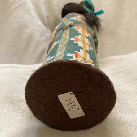 Fired Clay Coyote with Serape and Hat, Tubac, Arizona, Southwestern style - Picture 5 of 5